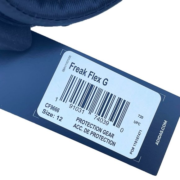 Adidas Freak Flex G Polyurethane Black Lacrosse Gloves Size 12 CF9666 New - Picture 5 of 7